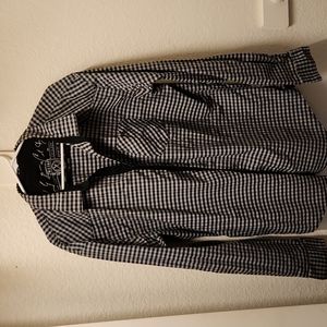 Mark Ecko black/grey button long sleeve shirt